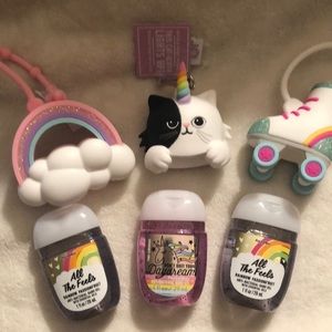 Bath and Body Works Roller Skate Caticorn Rainbow Pocketbac Lot